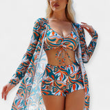Maillot de Bain Taille Haute et Tenue de Plage