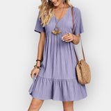 Robe Midi à Décolleté en V