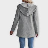 Veste Chic à Capuche avec Accents Contemporains