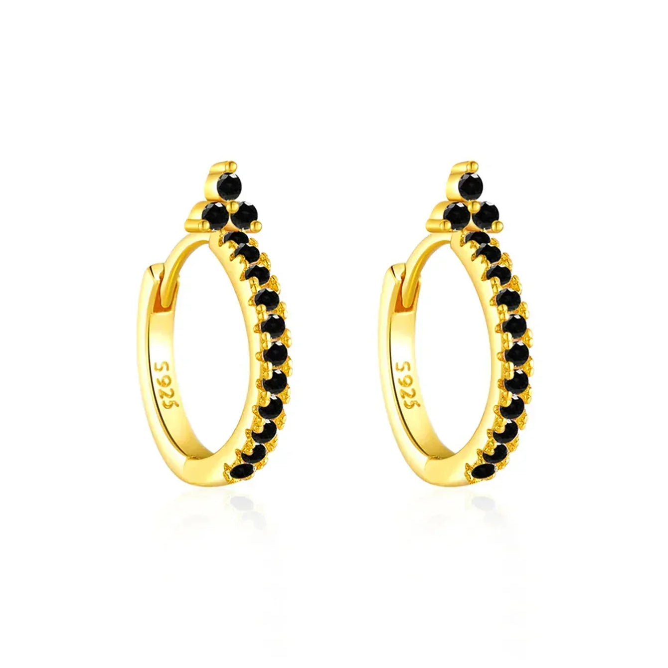 Sabina – Boucles d'oreilles modernes en or.