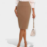 Haute Taille Jupe Midi