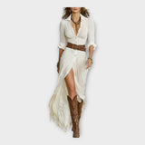 Robe maxi au style bohème chic