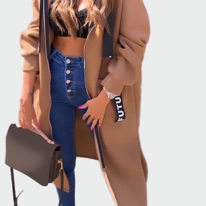 Longue Manteau à Capuche