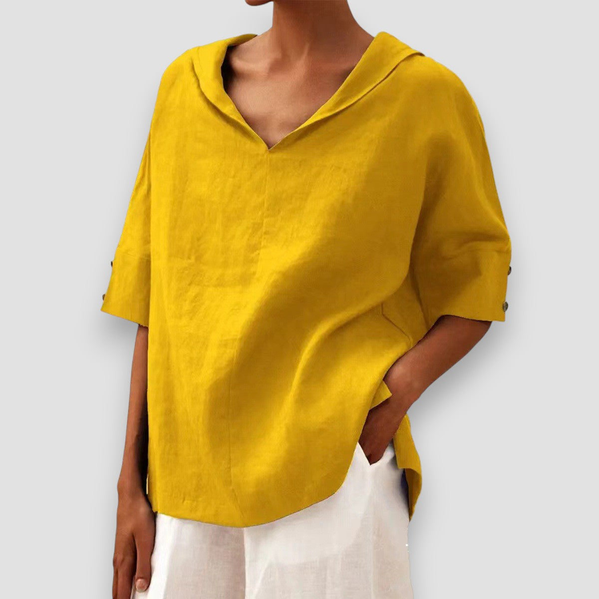 Elda | Chemise à Col V