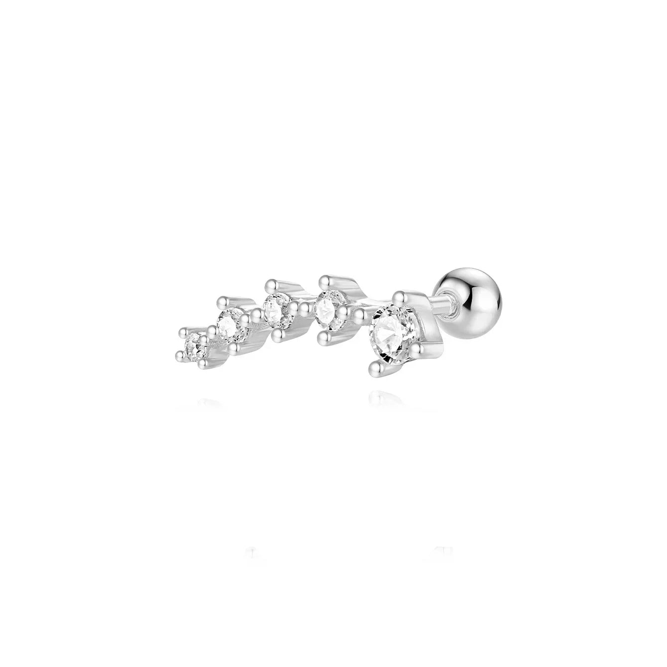 Carina – Boucles d'oreilles en or au éclat subtil.
