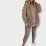 Ensemble de Survêtement au Design Minimaliste et à la Coupe Relaxée