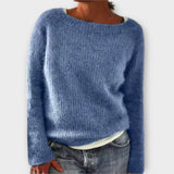 Regine – Pull en Tricot Uni" can be rewritten as "Regine – Sweater in Solid Knit.