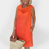 Robe à Col Enveloppant