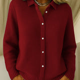 Maeve | Cardigan Classique en Maille avec Boutons