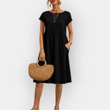 Robe Midi au Design Minimaliste