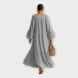 Robe longue légère avec des accents raffinés