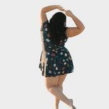 Maillot de bain à volants avec soutien-gorge intégré