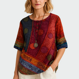 T-shirt en coton doux avec design artistique