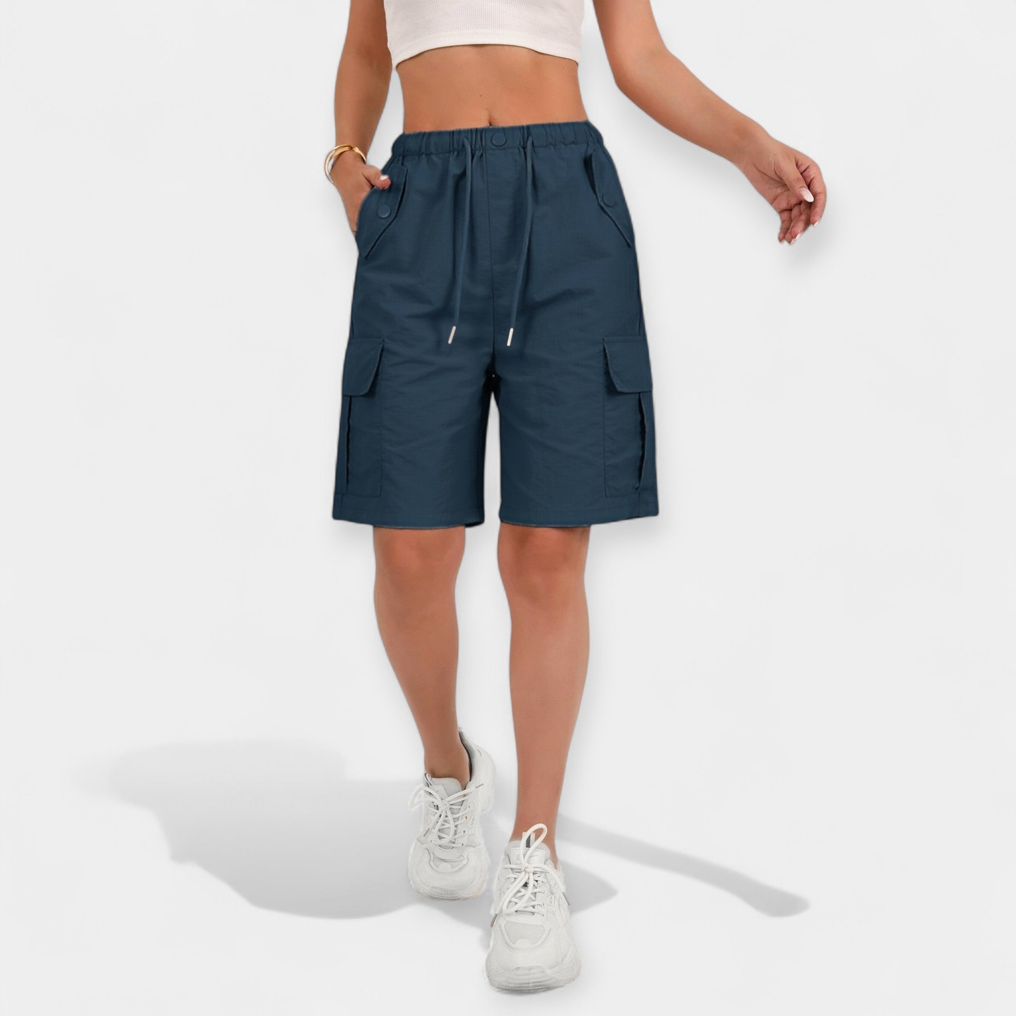 Shorts Cargo d'Été pour Femmes" can be rewritten as "Shorts Cargo Estivaux pour Femmes.