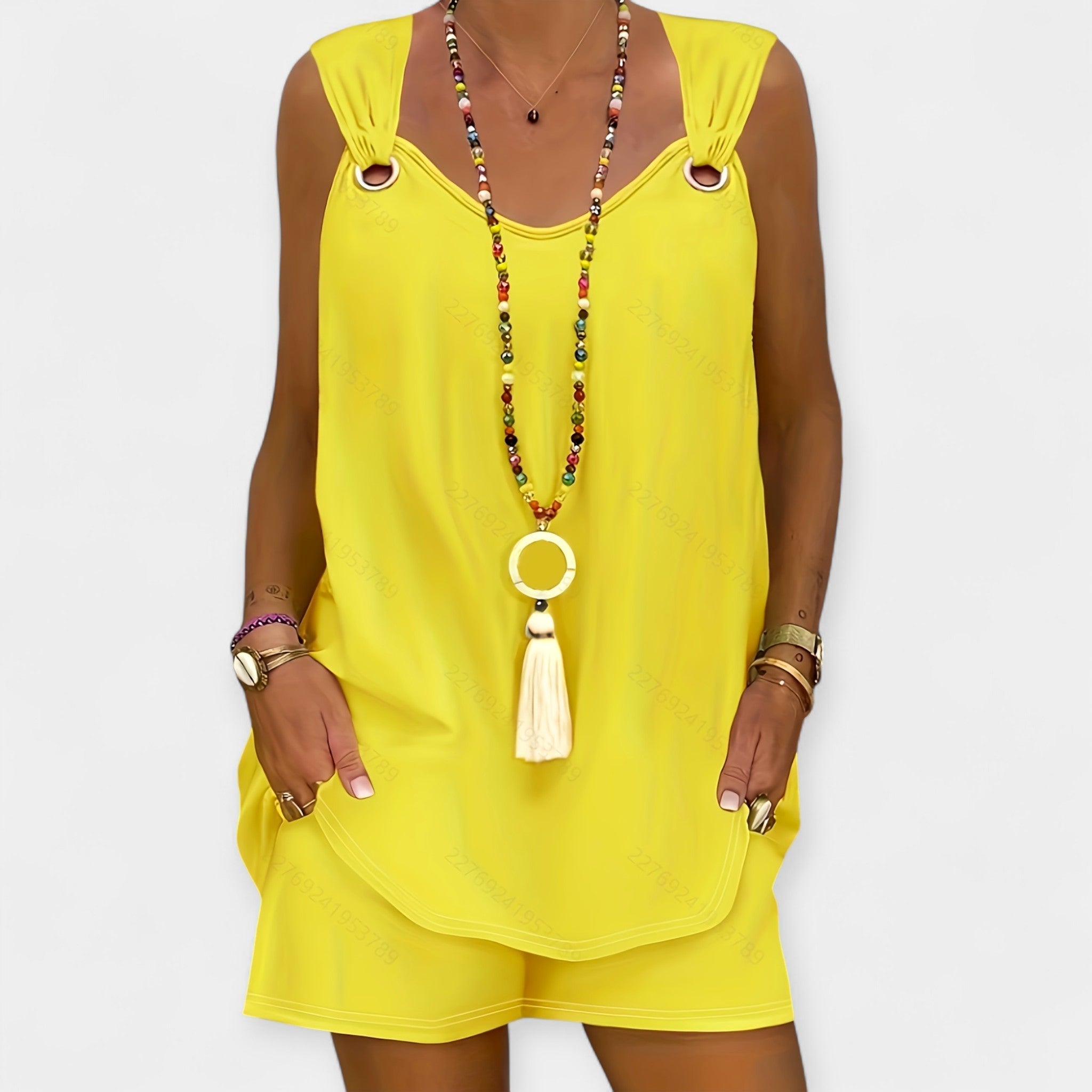 Ensemble Top sans Manches et Short