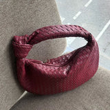 Giselle | Sac Bandoulière Tressé Moyen avec Nœud