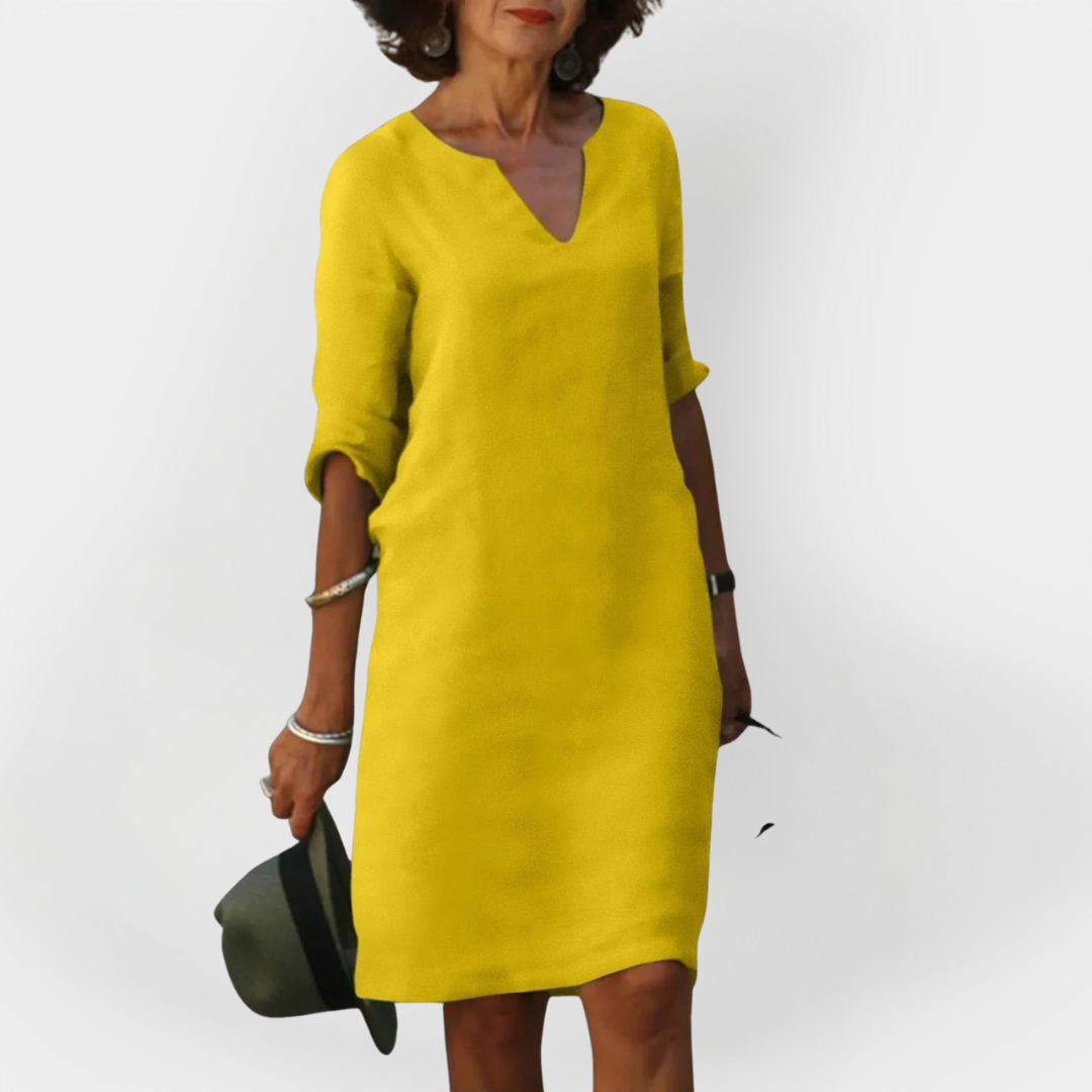 Robe Casual à Décolleté en V