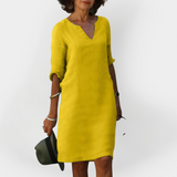 Robe Casual à Décolleté en V