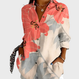 Chemisier en Coton à Imprimé Floral