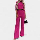 Ensemble Haut Court et Pantalon