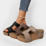 Sandales à Talons Confortables avec Zip