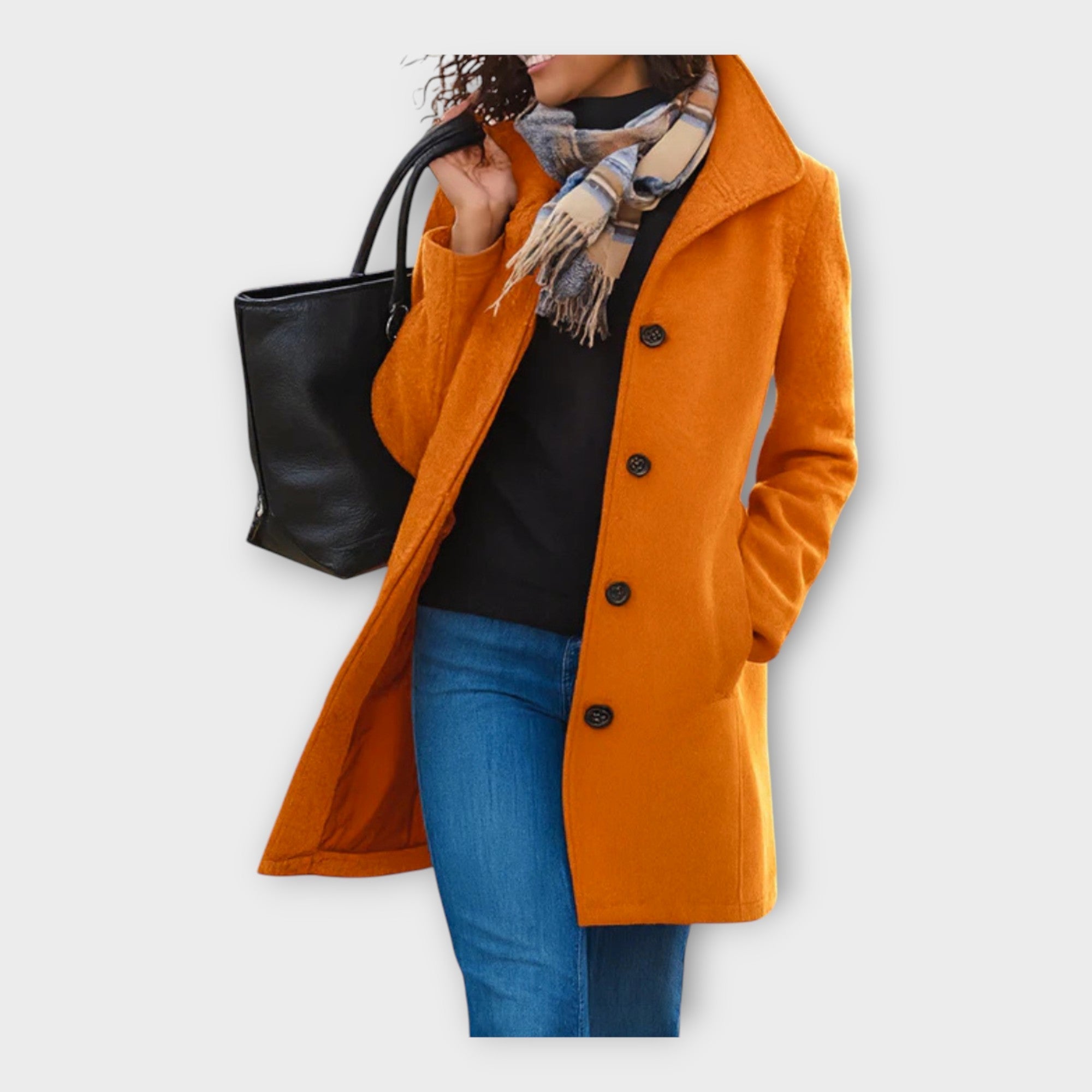 Veste Élégante en Laine avec Boutons