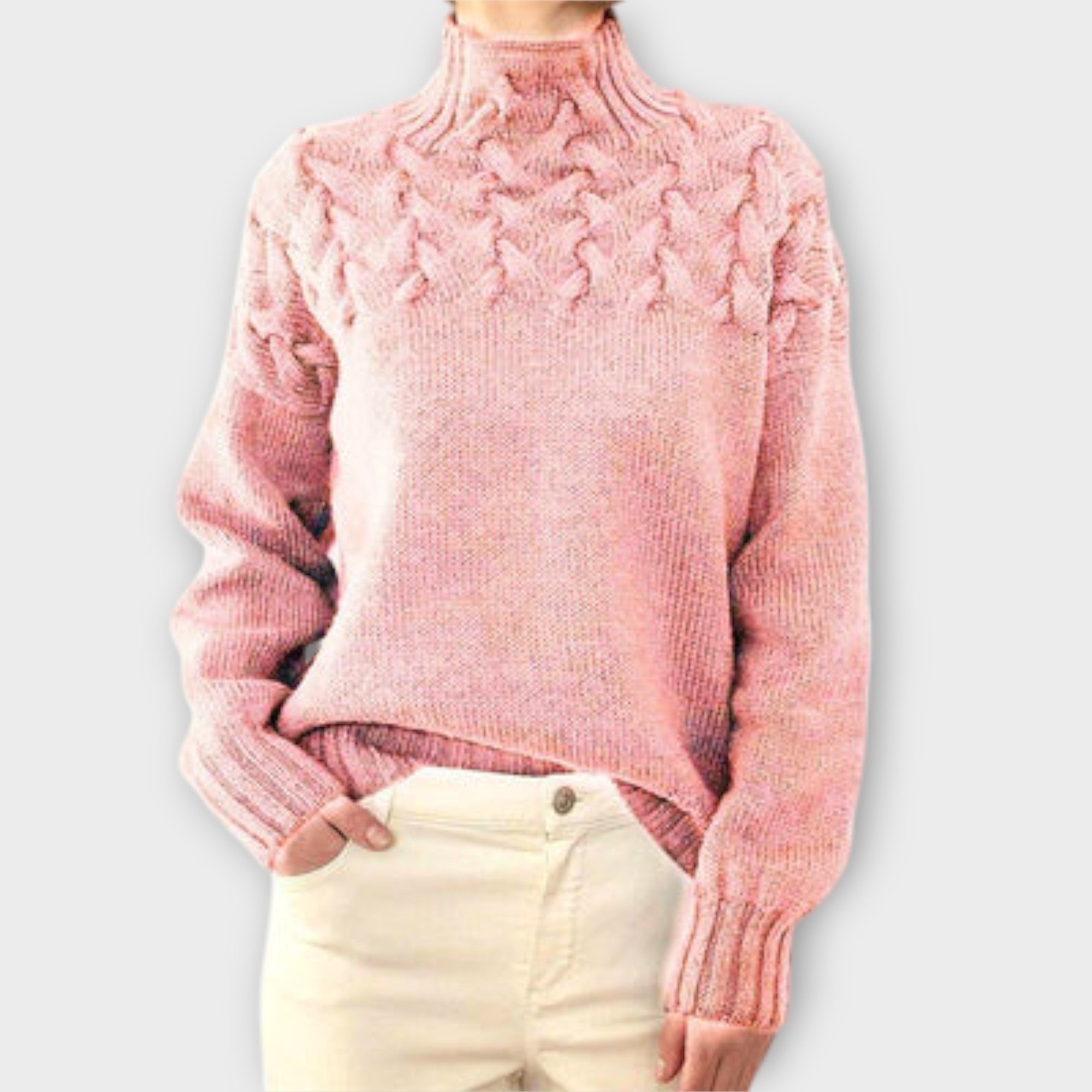 Pull Femme Eva avec Détails en Tricot