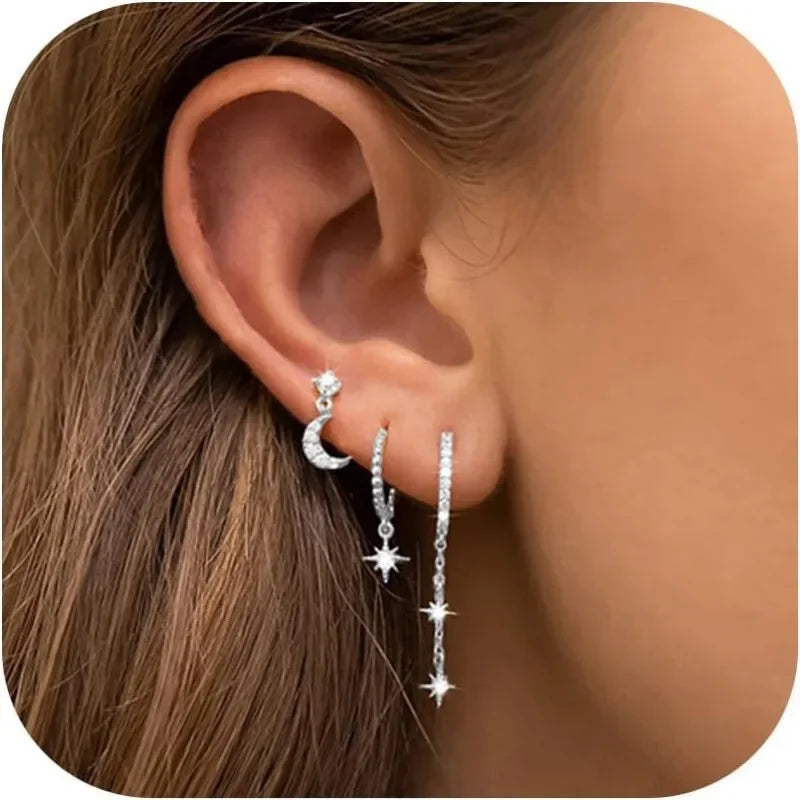 Pavlína – Boucles d'oreilles en or délicates au design contemporain.