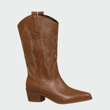 Bottes western en cuir pour cowboy