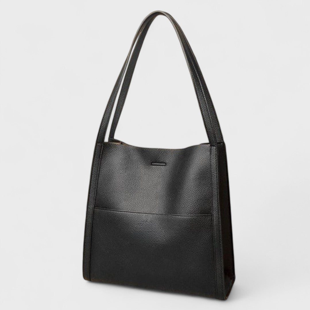 Fera - Sac à bandoulière en cuir véritable uni