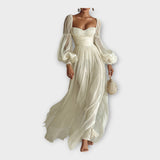 Robe maxi légère au style romantique