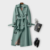Classique Long Trench Coat avec Ceinture