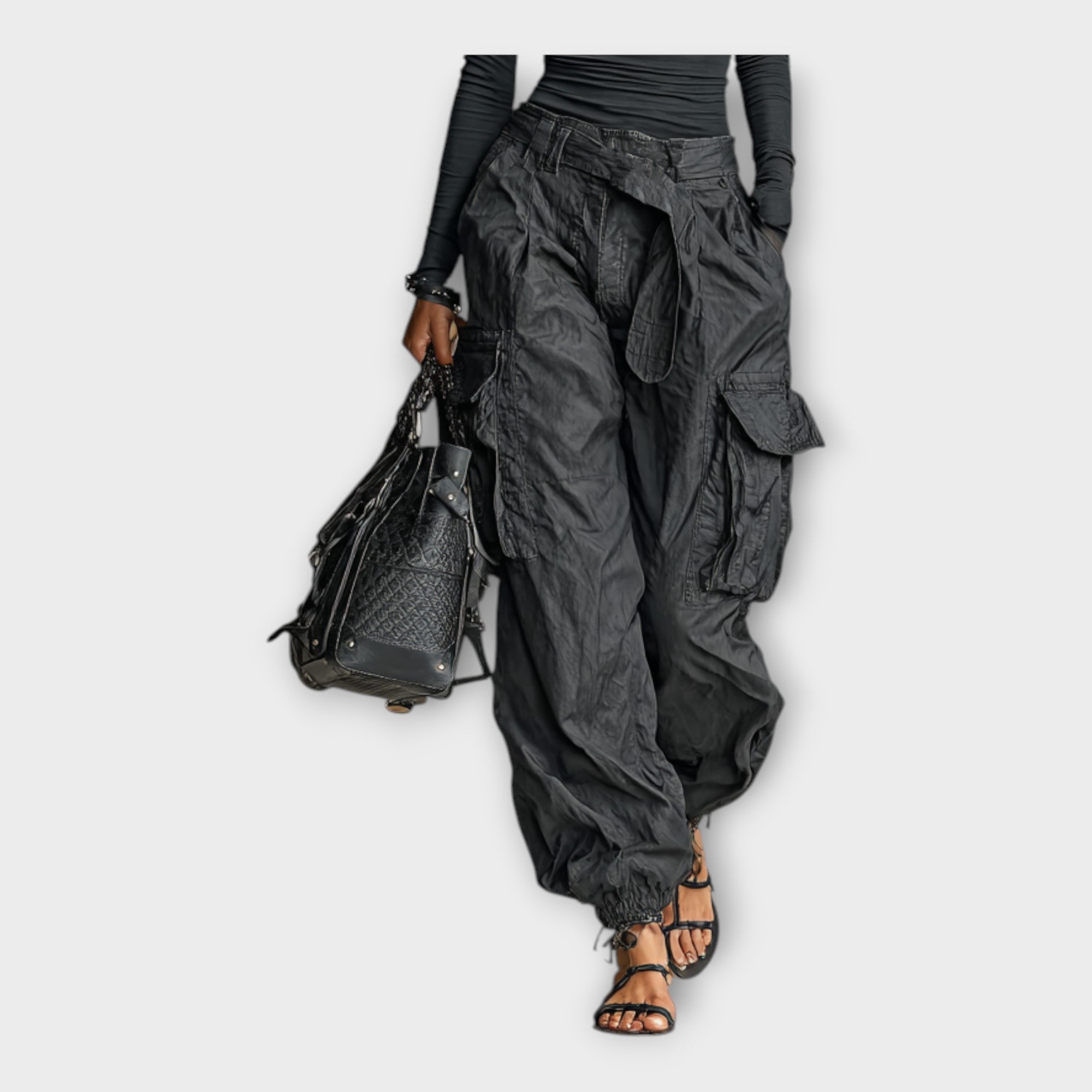 Pantalon cargo au confort contemporain