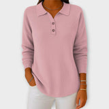 Pull Tricoté Chic avec Col Raffiné et Boutons