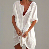 Robe d'été en coton et lin pour un confort estival