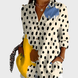 Chemisier en Coton à Imprimé Floral