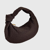 Celeste | Sac Moyen en Suédine Tressée avec Nœud