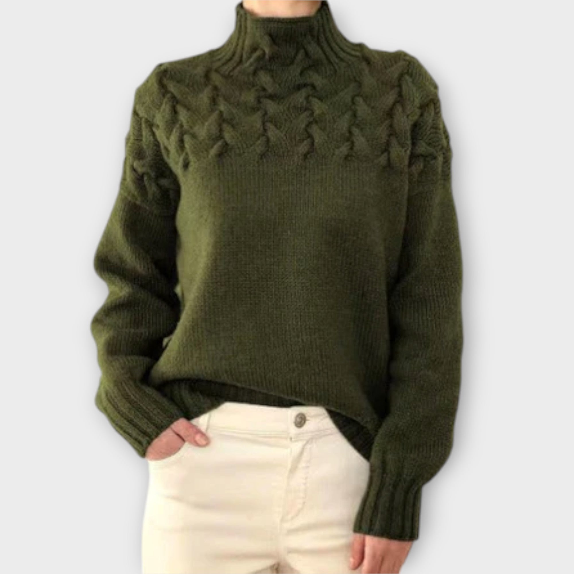 Pull Femme Eva avec Détails en Tricot