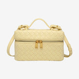 Juliette | Woven Glossy Structured Bag