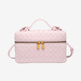 Juliette | Woven Glossy Structured Bag