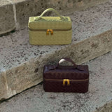 Juliette | Woven Glossy Structured Bag