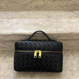 Juliette | Woven Glossy Structured Bag