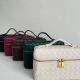 Juliette | Woven Glossy Structured Bag