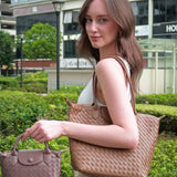 Isabelle | Grand Sac Tote Tressé Idéal pour le Quotidien