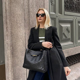 Vivienne | Oversized Classic Woven Tote