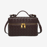 Juliette | Woven Glossy Structured Bag