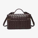 Juliette | Woven Glossy Structured Bag