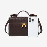 Juliette | Woven Glossy Structured Bag