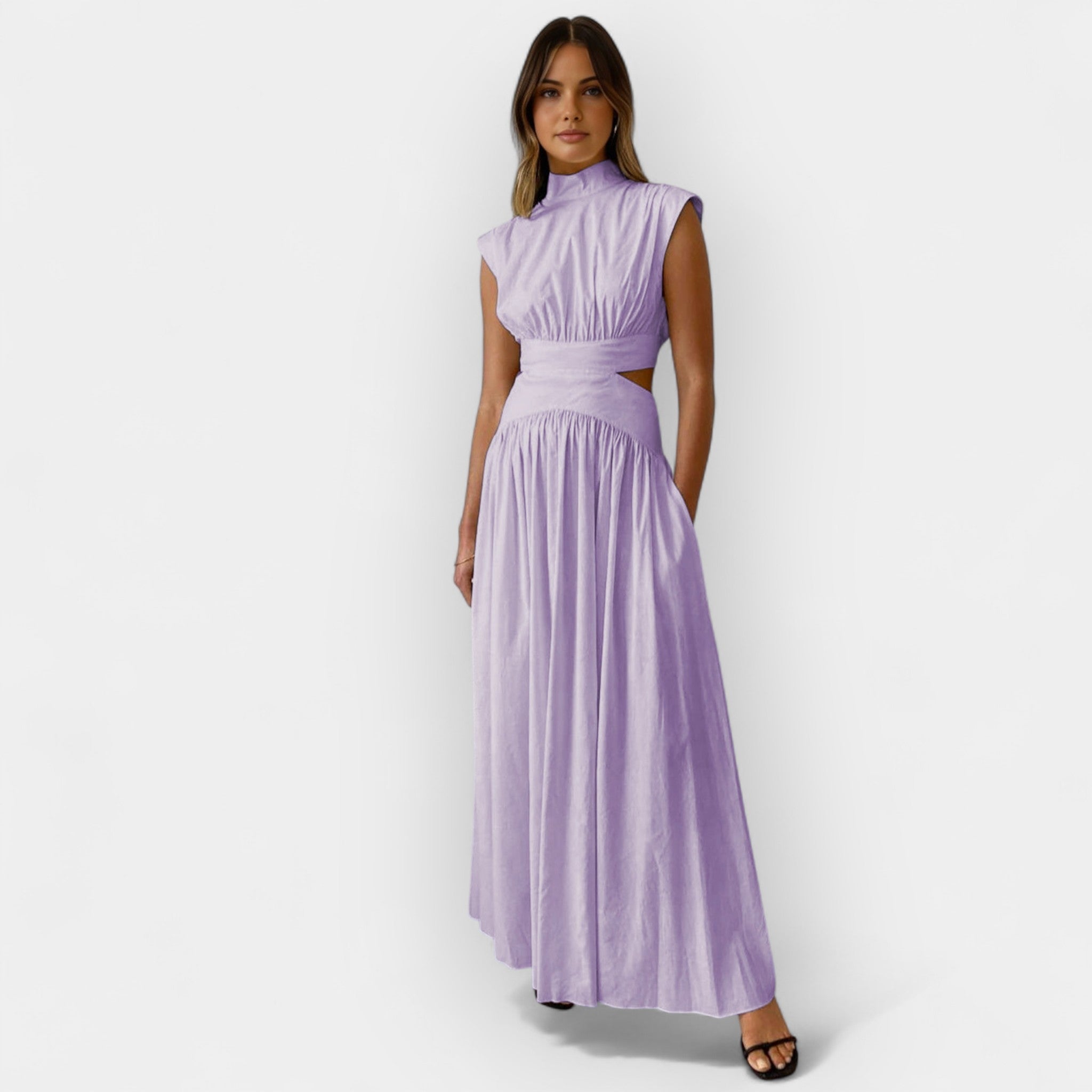 Robe Chic avec Détails Découpés