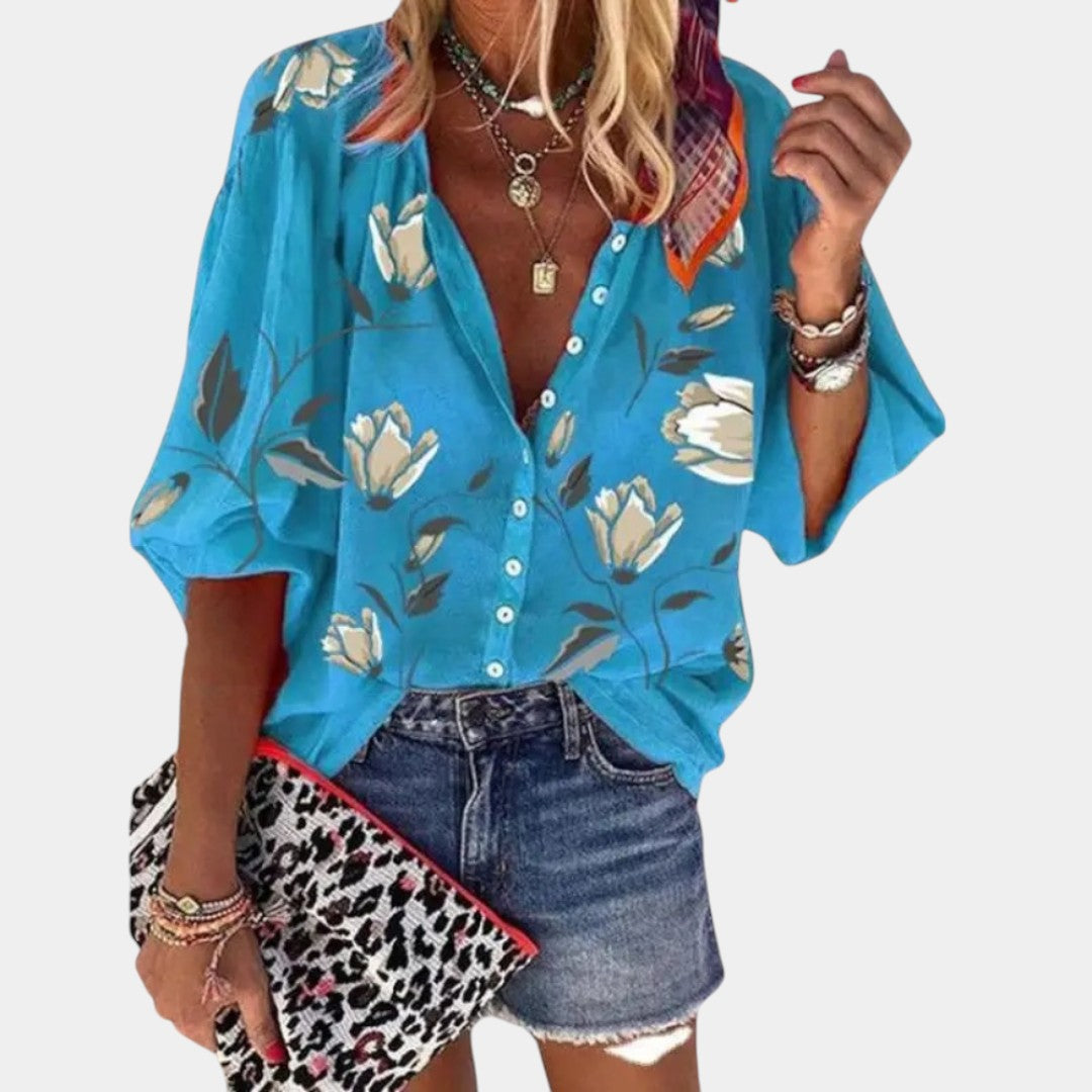 Mila | Blouse d'été à motifs floraux pour femmes
